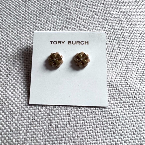 Tory Burch Jewelry - Tory Burch logo flower resin earrings